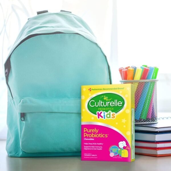 Culturelle Kids Chewable Daily Probiotic for Kids, Ages 3+, 30 Count, #1 Pediatrician-Recommended Brand, Natural Berry Flavored Daily Probiotics for Digestive Health, Oral Care & Immune Support - Image 13