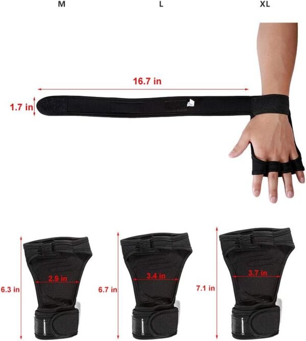 Premium Non-Slip Exercise Gloves for Men & Women - Gym Gloves Fitness Gloves, Workout Gloves for Weightlifting - Image 8