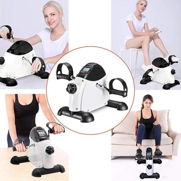 Under Desk Bike Pedal Exerciser Portable Home Exercise Bike Pedal Exerciser Foot Peddler Portable Therapy Bicycle Leg Peddler Portable Mini Cycle Bike for Hands Arm Trainer - Image 7