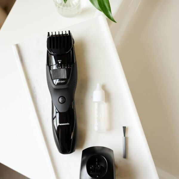 Panasonic Cordless Men's Beard Trimmer With Precision Dial, Adjustable 19 Length Setting, Rechargeable Battery, Washable - ER-GB42-K (Black) - Image 10