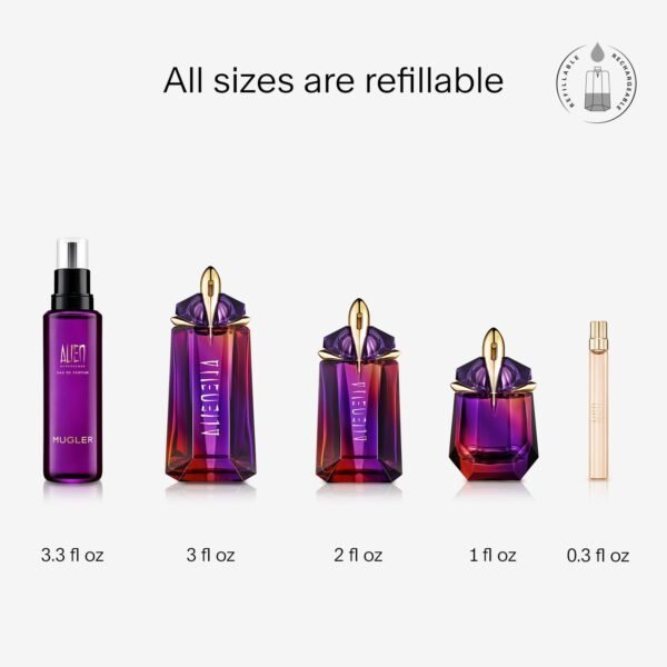 MUGLER Alien Hypersense - Eau de Parfum - Women's Fragrance - Floral & Woody - With Green Mandarin, Pear Accord, Jasmine, & Cashmere - Long Lasting Perfume - Image 5