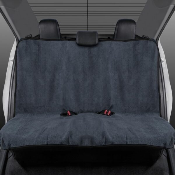 BDK UltraFit Towel Cloth Car Rear Seat Bench Cover, Moisture Wicking Washable Liquid Water Absorbent Sweat Seat Protector, Gym Workout Hiking Running Beach Sports, Universal Fit Trucks SUVs Vans - Image 2