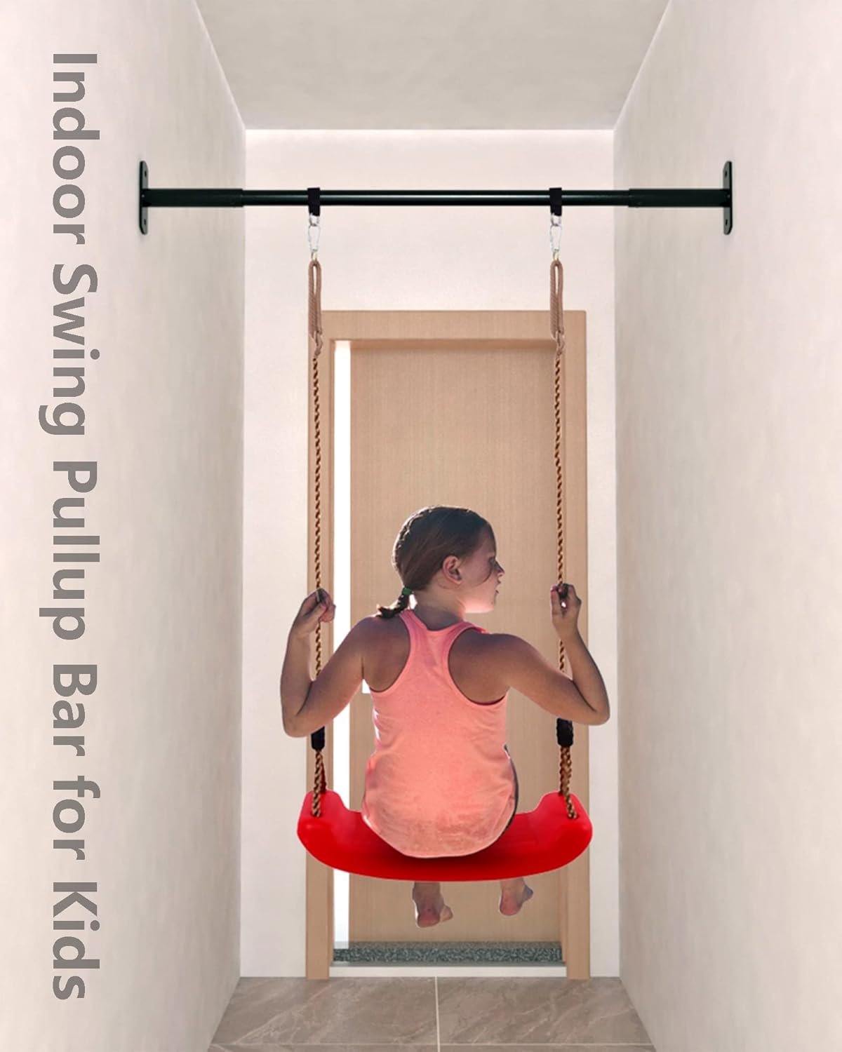 Adjustable Chin Up Bar Doorway Wall Mounted Pull Up Bar, Heavy Duty Steel Indoor Pull Up Bar Strength Training Equipment for Home Gym Exercise Fitness, Max Load-Bearing 660lbs - Image 8