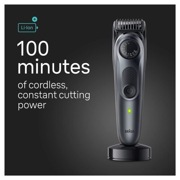 Braun All-in-One Style Kit Series 5 5490, 9-in-1 Trimmer for Men with Beard Trimmer, Body Trimmer for Manscaping, Hair Clippers & More, Ultra-Sharp Blade, 40 Length Settings, Waterproof - Image 6