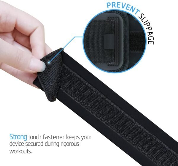 Running Exercise Armband for iPhone 16, 15, 14, 13, Pro and Galaxy S23, S22, S10, S9 with Card Holder [Retail] - Image 7