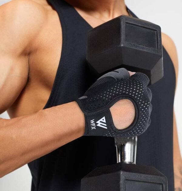 Weight Lifting Gloves for Men Women Gym Gloves with Wrist Wrap Support for Workout Training Exercise Fitness Hanging, Pull ups for Dumbbell, Cycling - Image 9