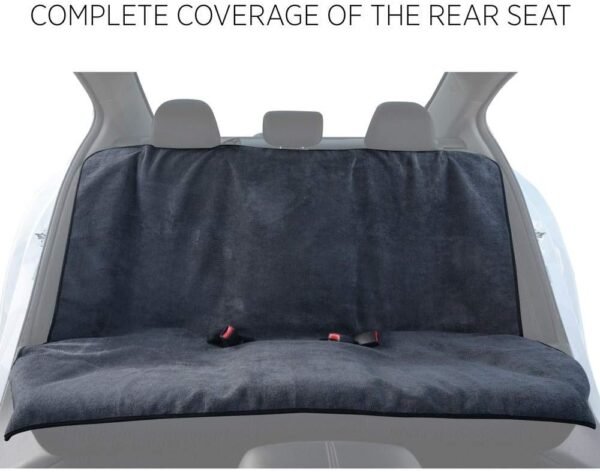 BDK UltraFit Towel Cloth Car Rear Seat Bench Cover, Moisture Wicking Washable Liquid Water Absorbent Sweat Seat Protector, Gym Workout Hiking Running Beach Sports, Universal Fit Trucks SUVs Vans - Image 3