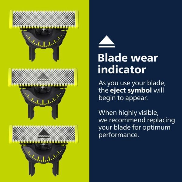 Philips Norelco OneBlade 360 Blade, Genuine Replacement Blade, Face/Body Kit, for OneBlade Electric Shaver and Trimmer, Durable Stainless Steel, Trim, Edge and Shave, QP614/80 - Image 5