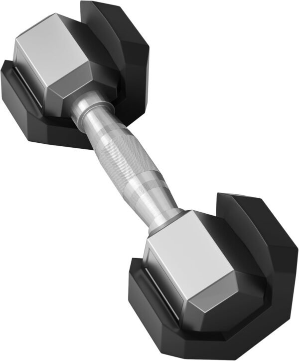 Signature Fitness Premium Rubber Encased Hex Dumbbell Sets, 60LBS, 100LBS, 150LBS, 210LBS, 300LBS, 550LBS Options - Image 6