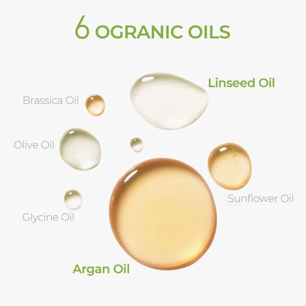 TYMO Argan Hair Oil Spray - Hydrating Veganic Natural 6 Blend Oil for Frizzy & Dry Hair, Organic Pure Formula, Daily Use for Hair, Smooth Damaged Ends, Olive Oil Infused, Add Shine - Image 5
