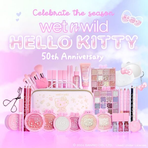 wet n wild Hello Kitty Eye & Face Palette, 2 Bold Richly Pigmented Palettes, Multi-Functional Buildable and Blendable Formula, Cruelty-Free & Vegan - Be Kind - Image 4
