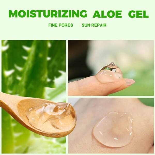 Fresh Aloe Soothing Gel, Aloe Vera Gel 10 fl oz/ 300ml, 90% Aloe Vera, Hydrates & Dry (1Pcs) - Image 5