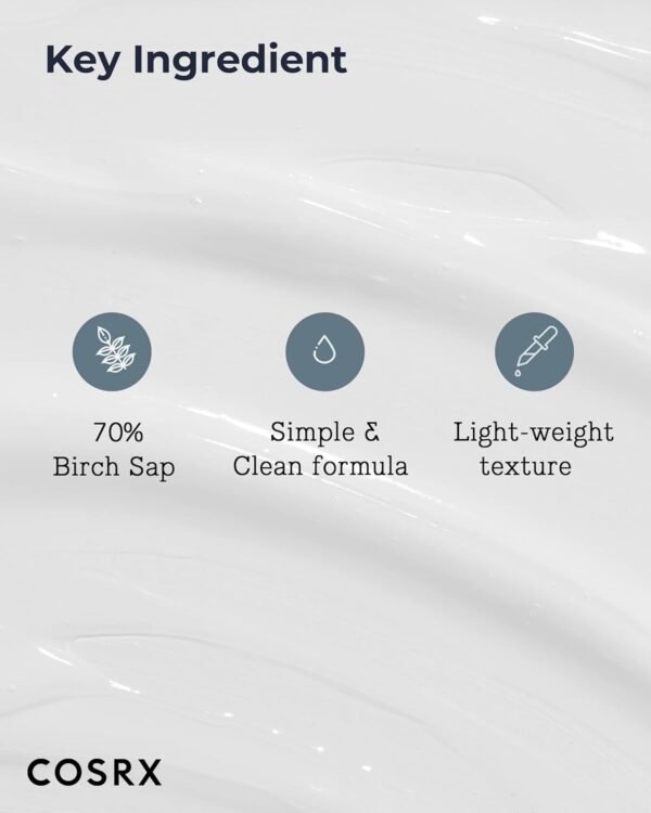 COSRX Oil Free Lotion with Birch Sap, Daily Acne Facial Moisturizer, Hydrating Moisturizer for All Skin Types, Korean Skin Care, Paraben free, 3.38 fl.oz / 100ml - Image 6