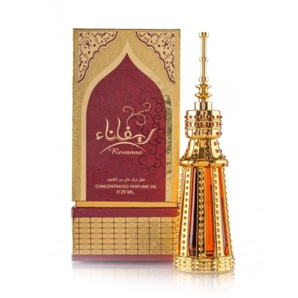 Revanaa Unisex Concentrated body Perfume Oil - 0.85 Fl Oz (25 ml) Alcohol Free, Long Lasting, Pure Essential Oil - Luxurious Scent of Arabia زيت مركز عطر ريفاناء - Image 2