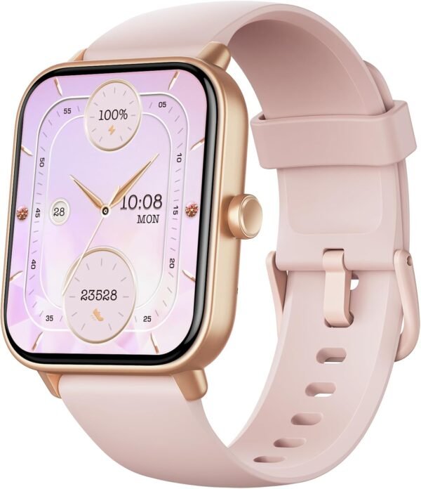 Fitpolo Smart Watch for Women,1.8" Touchscreen Fitness Tracker Bluetooth Call Alexa SpO2 Heart Rate Monitor Sleep Calorie Step Counter Waterproof Activity Tracker and Smartwatch for Android iPhone - Image 2