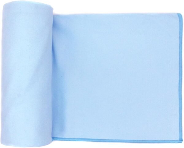 Eunzel Hot Yoga Microfiber Hand Towel Super Absorbent Sweat Towel for Hot Yoga, Pilates and Workout 16" x 26.5", Blue - Image 4
