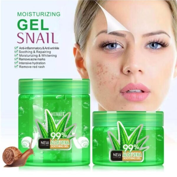 Aloe Vera Gel for Face, Body & Hair, Soothing Aloe Face Moisturizer, Multipurpose Skin Care, Hydrating Aloe Gel, Claming after sunburn 250ml (Aloe Vera) - Image 3
