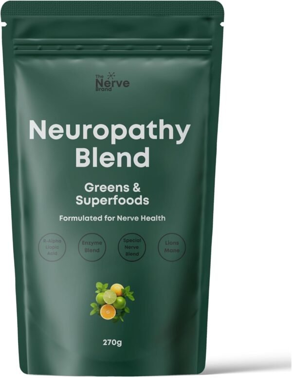 Neuropathy Superfood Blend Greens Powder for Peripheral Neuropathy with 600mg of R Alpha Lipoic Acid - Image 2