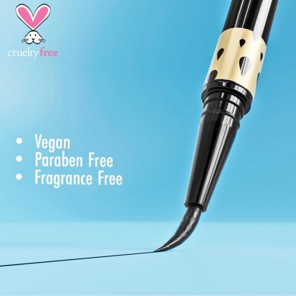 Black Radiance Fine Line Waterproof Liquid Eyeliner Pen - Black Velvet - Image 5