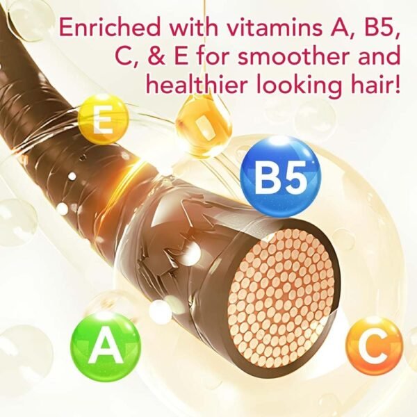 Hair Treatment Oil For Damaged Hair, Hair Treatment Serum For Frizzy & Dry Hair, Hair Vitamin Oil Capsules with Argan, Avocado, Moroccan Oil, Anti Frizz Leave in Conditioner with Vitamin A, C, E & B5 - Image 5