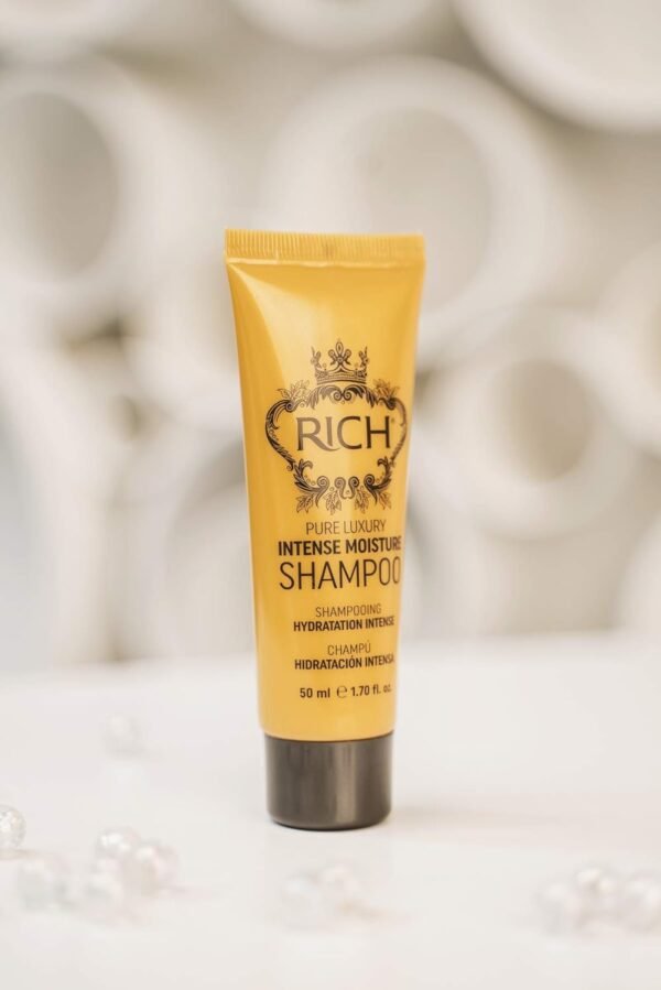 RICH Travel in Luxury Gift Set - Intense Moisture Shampoo 1.70 Fl Oz, Conditioner 1.70 Fl Oz, Argan Oil Elixir 1.0 Fl Oz for moisturzing hair - Image 6