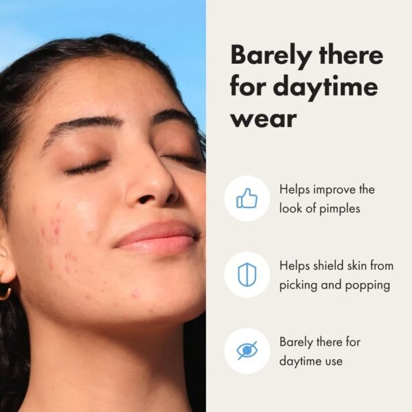 Hero Cosmetics Mighty Patch™ Mini Invisible+ Patches – Extra Small Daytime Hydrocolloid Acne Pimple Patches for Covering Zits and Blemishes, Blends Into Skin and Barely There (30ct 10mm Patches) - Image 5
