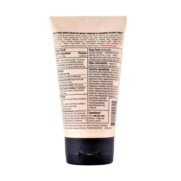 Thrive Reef Safe Sunscreen SPF50 - Hawaii 104 Reef Act Compliant - Mineral Sunscreen Non-Nano Zinc Oxide - Vegan, (5.8 Oz (Pack of 1)) - Image 8