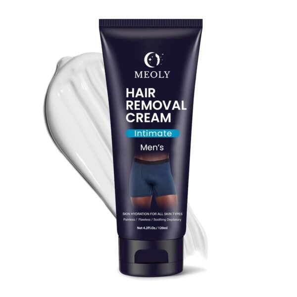 Intimate Hair Removal Cream for Men: Effective Painless Flawless Depilatory Cream for arms legs chest and Bikini Area Suitable for All Skin Types 4.2 fl.oz - Image 2