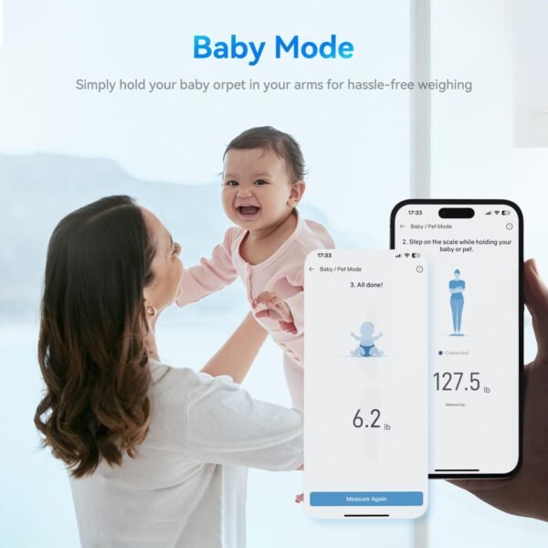 YOUSA Digital Scale for Body Weight High Accuracy Digital Smart Bathroom Scale LED Display Body Composition Scale FSA HSA Eligible Body Weight Scale Support 20 Body Data Sync with Fitness App - Image 5