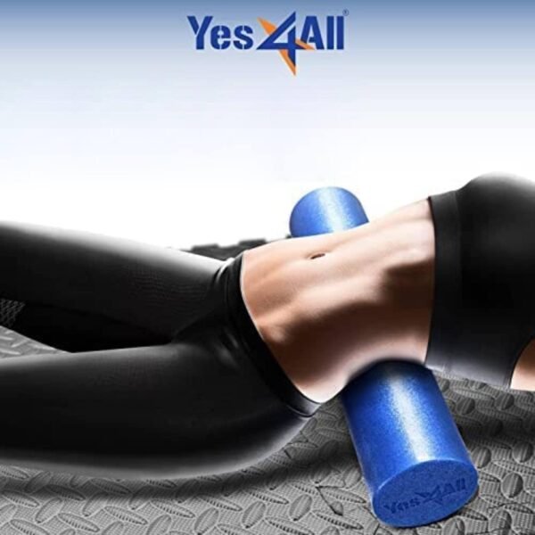 Yes4All Medium-Density Round PE 12/18/ 24/36 inch Foam Rollers for Muscle Massage, Yoga Core Exercise & Physical Therapy - Image 4