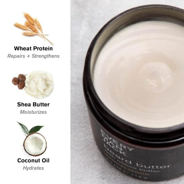 Every Man Jack Beard Oil & Beard Butter Bundle - Aged Bourbon Fragrance - Rejuvenates, Hydrates & Styles Dry Beards - Naturally Derived with Cocoa Butter and Shea Butter - Image 7