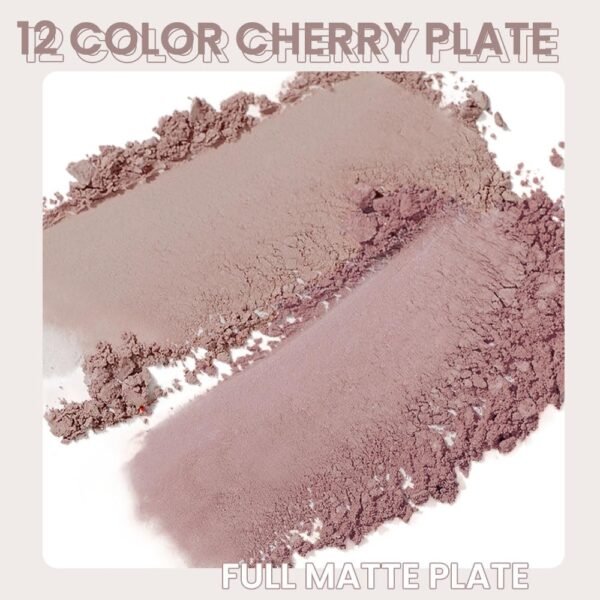AMY'S DIARY 12-Color Light Pink Purple Eyeshadow Palette for Versatile Day-to-Night Looks – Blendable, Long-Lasting, and Highly Pigmented. Elevate Your Eye Makeup– Unleash Your Unique Style (08#) - Image 5