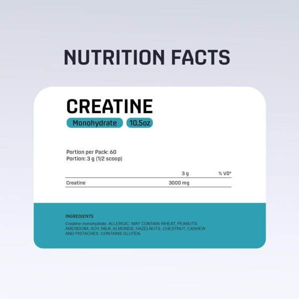 Creatine Monohydrate 100% - Strength Recovery and Muscle Builder, Creatine Powder, Supplements for Men and Women - Unflavored - 60 Servings - 10.5oz - Image 5