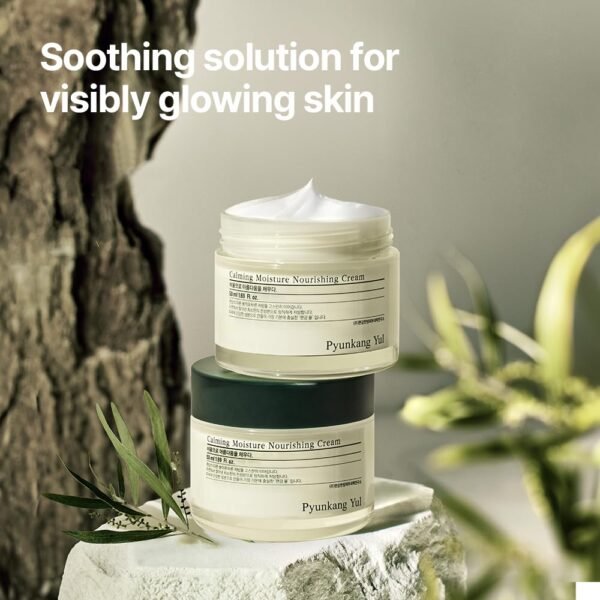 Pyunkang Yul [PKY] Calming Moisture Nourishing Cream Instantly Soothes Sensitive Skin, Face Moisturizer for Healthy Skin Vitality with Collagen, Vegan, Korean Skincare (1.69 Fl. Oz, 50ml) - Image 4