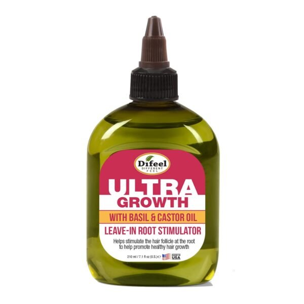 Difeel Ultra Hair Growth Oil Infused with Basil and Castor Oil 7.1 ounce - Image 3