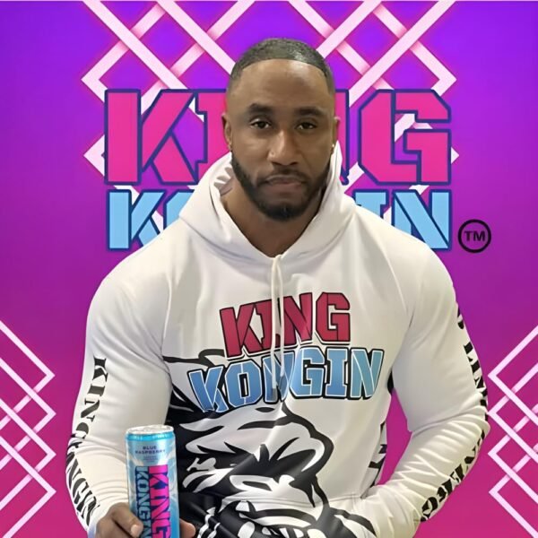 King Kongin Blue Raspberry Sugar Free, zero Calorie Energy Drinks | 200mg of Natural Caffeine Pre Workout Performance with Energy & Focus & No Artificial Colors -Taurine - Gluten-Free & Vegan Antioxidants | Biotin B Vitamins | D vitamins | Zero Sugar | 0 Calories | 12 Fl Oz Cans (12 Pack) - Image 9