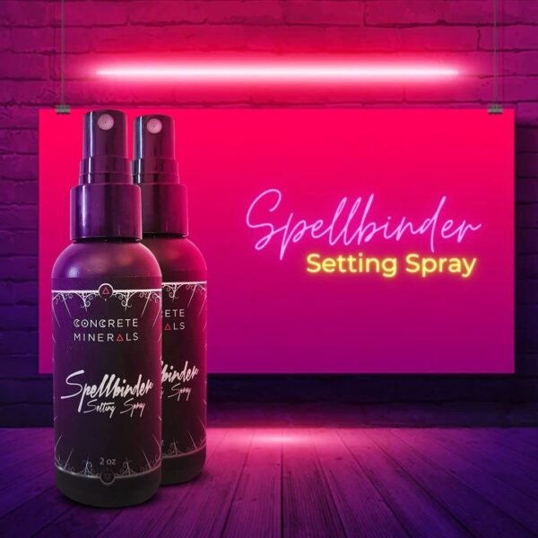 Concrete Minerals Spellbinder Setting Spray, Makeup Primer & Finishing Spray, Matte Finish, Organic Green & White Tea Extracts, 100% Vegan and Cruelty Free, 2.0 fl oz - Image 4