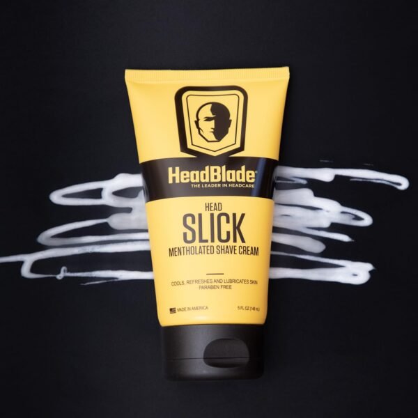 HeadBlade HeadSlick Men's Head & Skull Shaving Cream | No more Nick, Cuts, or Razor Burns | 5 oz (3 Pack) - Image 8