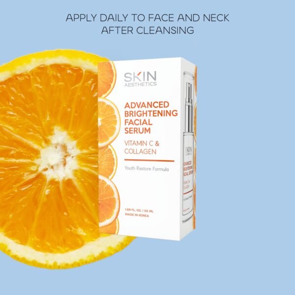 Vitamin C Serum with Collagen - Dark Spots & Skin Brightening, Anti-Aging & Acne Treatment - Dermatologist Tested Korean Skincare - Clean Beauty, Cruelty-Free - 1.69 oz - Image 9