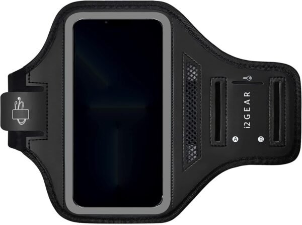 Running Exercise Armband for iPhone 16, 15, 14, 13, Pro and Galaxy S23, S22, S10, S9 with Card Holder [Retail] - Image 2