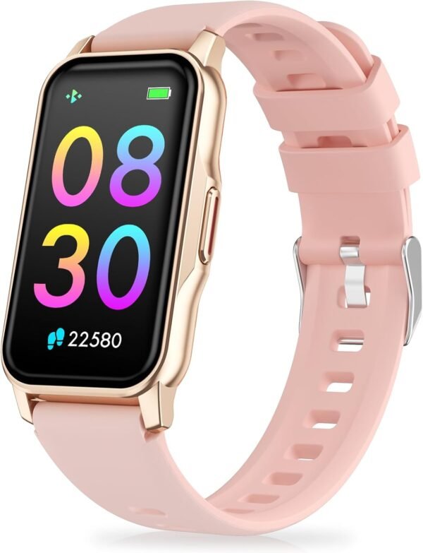 Fitness Tracker with Step Counter/Calories/Stopwatch, Activity Tracker, Health Tracker with Heart Rate Monitor, Sleep Tracker,1.47'' Touch Color Screen, Pedometer Watch for Women Men - Image 2