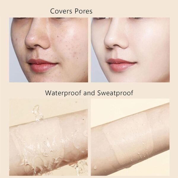 Updo Foundation, Uodo Concealer Foundation, Uodo Liquid Foundation, Updo Moisturizing Light Foundation, Uodo Matte Long Lasting Foundation, Waterproof and Sweatproof (Matte Natural, 30 ml) - Image 5