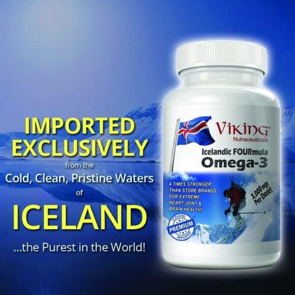Icelandic Fourmula Quadruple Strength Omega-3 Fish Oil 3000mg High DHA & EPA 90 Softgels - Image 7