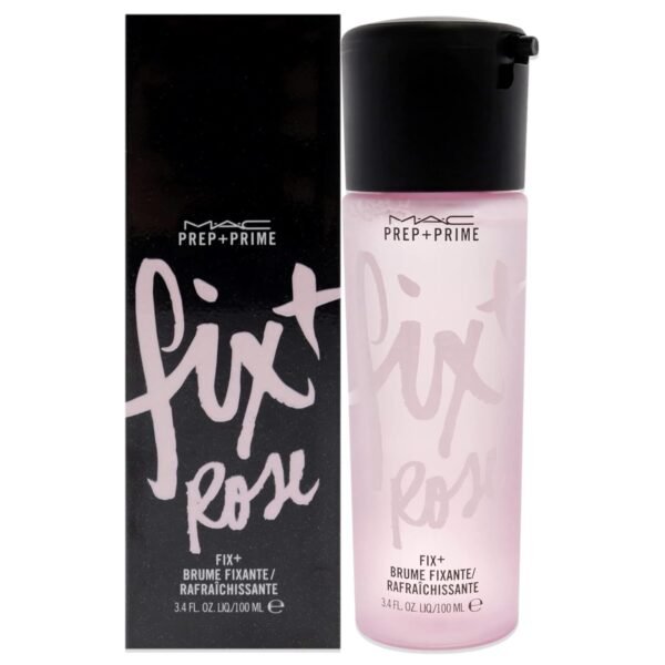 Prep Plus Prime Fix Plus Finishing Mist Makeup - Rose by MAC for Women - 3.4 oz Primer - Image 2