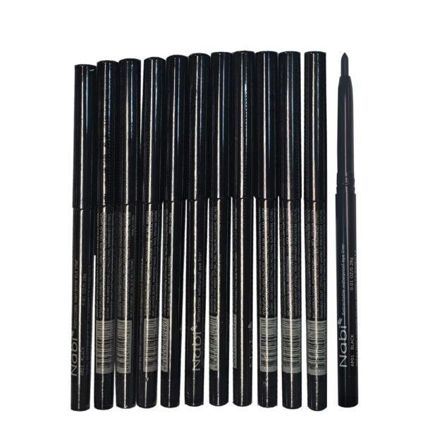 12pcs Nabi Retractable Waterproof Black Eyeliner (Wholesale Lot) Pencil - Image 2