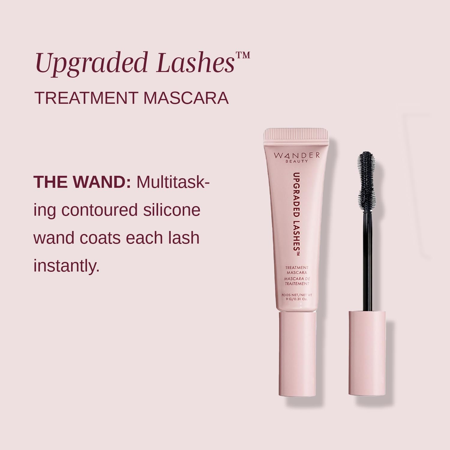 Wander Beauty Upgraded Lashes Thickening Mascara - Lengthening & Thickening Mascara Treatment For Fuller Lashes- Black Mascara With Provitamin B5 & Castor Oil Conditions & Promotes Growth - 0.31 fl oz - Image 3