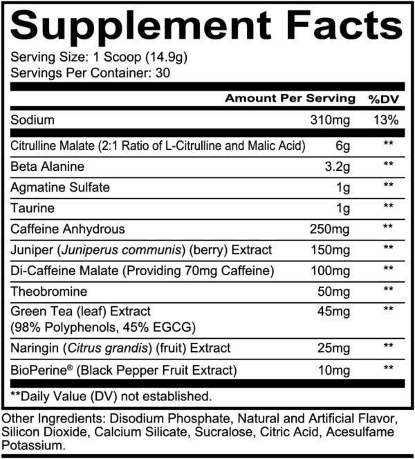 REDCON1 Total War Preworkout - Contains 320mg of Caffeine from Green Tea, Juniper & Beta Alanine - Pre Work Out with Amino Acids to Increase Pump, Energy + Endurance (Rainbow Candy, 30 Servings) - Image 2