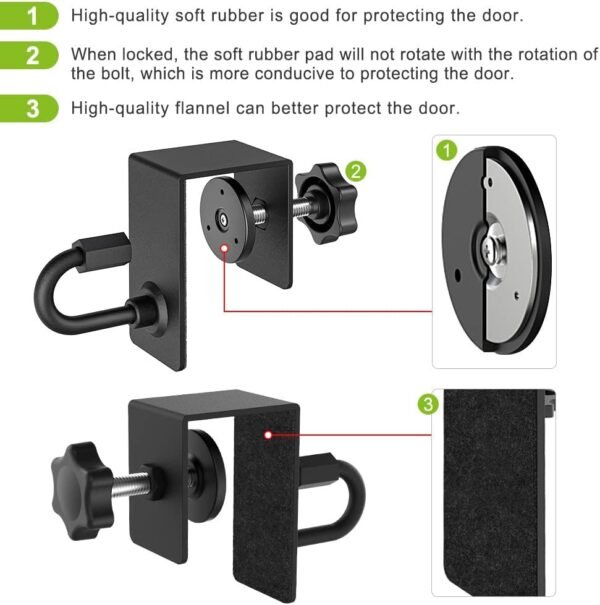 Kipika Door Anchor for Resistance Bands, Heavy Duty Door Anchor Attachment, Workout Door Mount Anchors for Body Weight Straps, Strength Training, Physical Therapy Exercise, Home Gym - Image 6