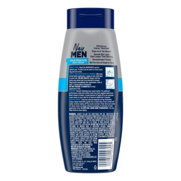 Nair Men Hair Remover Body Cream, Manscape for Smooth Skin for Days, Coarse Hair Removal, 12 oz - Image 10