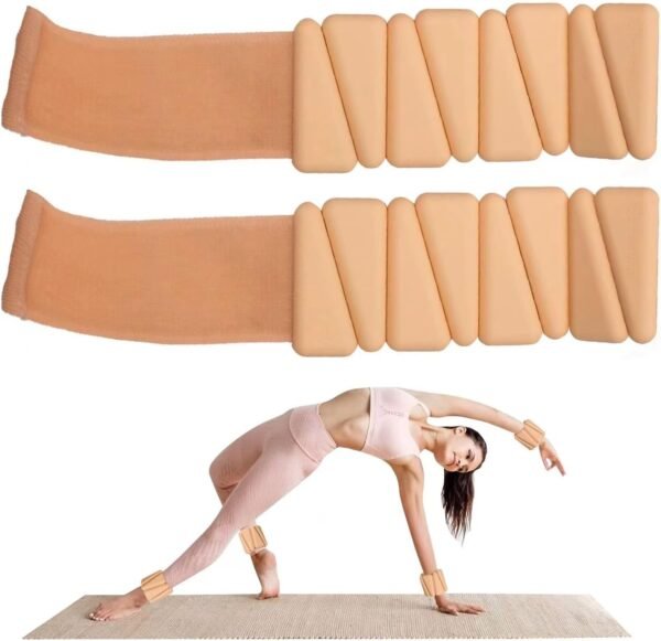 Adjustable Wearable Wrist Weights for Women and Man - Ankle Weights, Set of 2 (1lb Each) for Enhanced Training | Perfect for Yoga, Dance, Barre, Pilates, Cardio, Aerobics, and Walking - Image 2